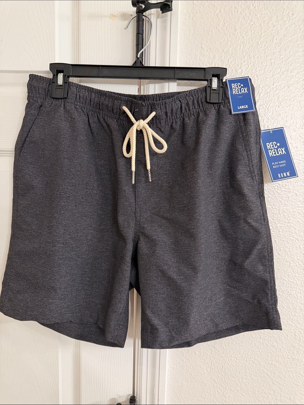 Men's ROWM Charcoal Gray Drawstring Shorts
